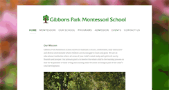 Desktop Screenshot of gibbonsparkmontessori.com